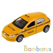 Машина металл "ТАКСИ", длина 12см, открыв. двери и багажник, инерц. в кор. Технопарк в кор.2*36шт | фото №0