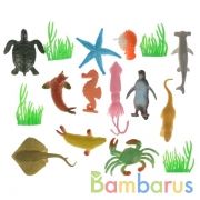 Игрушка пластизоль водные обитатели 2" асс. 12 шт, пак с хэд ИГРАЕМ ВМЕСТЕ в кор.3*120шт | фото №0