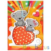 Играем Вместе. Мишки. Пакет подарочный, 33х46х20см, бумажный, глянцевый в пак. уп-12шт в кор.6уп | фото №0