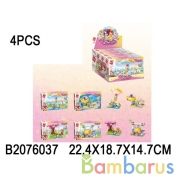 Конструктор пласт. атракцион, с фигуркой, в ассорт. в кор. в дисплее уп-4шт в кор.16уп | фото №0