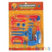 НАБОР СТРОИТ. ИНСТРУМЕНТОВ "ИГРАЕМ ВМЕСТЕ" "САМОДЕЛКИН" В АССОРТ. НА КАРТ. (РУСС. УП.) в кор.2*48шт | фото №0