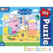 Свинка Пеппа. Пазлы классические в коробке. Пазл 104 детали. Умные игры в кор.24шт | фото №0