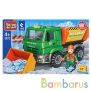 Конструктор "Город мастеров" камаз снегоуборщик, с фигуркой, 67дет. в русс. кор. в кор.2*18шт | фото №0