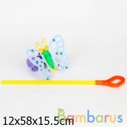 ИГРУШКА КАТАЛКА "БАБОЧКА" в кор.40шт | фото №0