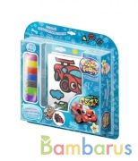 Игрушка в наборе: Шариковый пластилин модели "Puzzle Foam" набор "Гонки" в кор.6шт | фото №0