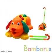 Каталка собака, с тростью в пак. в кор.4*12шт | фото №0