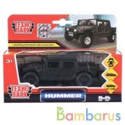 Машина металл HUMMER h1 ПИКАП матовый 12 см, откр.дв., багаж., инерц. Технопарк в кор.2*24шт | фото №0