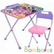 НАБОР ДЕТСКОЙ МЕБЕЛИ " DISNEY МИННИ МАУС" (СТОЛ+ПЛАСТ. СТУЛ+ПЕНАЛ) в кор.1шт | фото №0