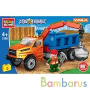 Конструктор УРАЛ некст бортовой с краном, 98 дет. Город мастеров в кор.2*18шт | фото №0