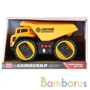 ТМ Технопарк. Машина свет+звук "САМОСВАЛ" длина 22см, пластик, инерц. в русс кор. в кор.24шт | фото №0