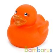 ИГРУШКА ДЛЯ КУПАНИЯ "ИГРАЕМ ВМЕСТЕ" ТЕРМО УТОЧКА, ОРАНЖЕВАЯ В СЕТКЕ (РУСС. УП.) в кор.100шт | фото №0