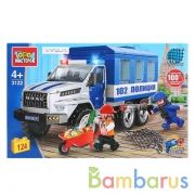 Конструктор "Город мастеров" урал некст полиция, с фигурками, 124дет. в русс. кор. в кор.2*18шт | фото №0