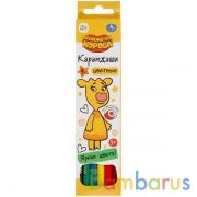 Цветные карандаши Оранжевая корова 6цв, шестигран. в кор. Умка в кор.20*24шт | фото №0