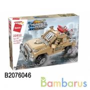 Конструктор ВОЕННАЯ машина с фигурками, с аксесс, 281дет, в кор. в кор.18шт | фото №0