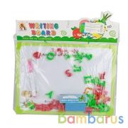 Доска для рисования магнитная с русс алфавитом и аксесс. в пак. (русс.уп.) 30*22*1,5см в кор.2*42шт | фото №0