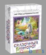 ФИГУРНЫЙ ДЕРЕВЯННЫЙ ПАЗЛ "СКАЗОЧНЫЙ ЕДИНОРОГ" в кор.48шт | фото №0