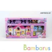 Дом для кукол, с фигурками и аксесс. в кор. в кор.12шт | фото №0