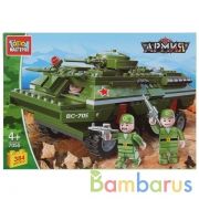 Конструктор "Город мастеров" армия: бтр, с фигурками, 384дет. в русс. кор. в кор.2*12шт | фото №0