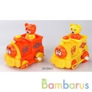 Заводная игрушка паровоз, цвет в ассорт.. в пак. в кор.2*100шт | фото №0