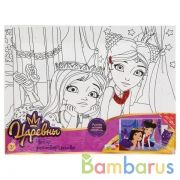 Набор д/тв-ва Царевны холст д/росписи,15*20см, с глиттером и шар. плас-ном МУЛЬТИ АРТ в кор.48шт | фото №0