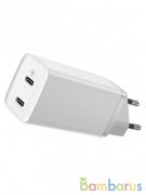 Сетевой адаптер Baseus GaN2 Lite Quick ChargerC+C 65W EU CCGAN2L-E02 White | фото №0