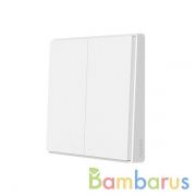 Умный выключатель Xiaomi Aqara Smart Wall Switch D1 Двойной с нулевой линией (QBKG24LM) | фото №0