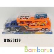 Автовоз инерц. с машинками, цвет в ассорт. в пласт. в кор.2*36шт | фото №0