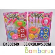 Набор посуды пластик, в ассорт. 046AB на карт. в кор.2*54шт | фото №0