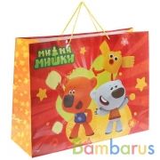 Пакет подарочный глянцевый МИМИМИШКИ 46х61х20см в пак. Играем вместе уп-12шт в кор.6уп | фото №0