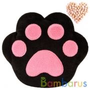 ИГРУШКА 3 В 1 С ВИШНЁВЫМИ КОСТОЧКАМИ "ЛАПА", ЧЁРНО-РОЗОВАЯ в кор.18шт | фото №0