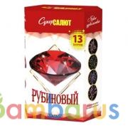 СуперСалют СС7695 Батарея салютов Рубиновый (1,2&quot;х13) Фейерверк | фото №0