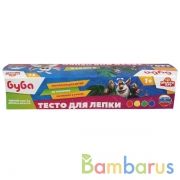 Тесто для лепки БУБА 4 цв. по 60 г (классические цвета), рф МУЛЬТИ АРТ в кор.18шт | фото №0