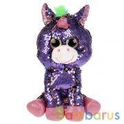 Игрушка мягкая единорог из пайеток 21см, без чипа, в пак. "МУЛЬТИ-ПУЛЬТИ" в кор.72шт | фото №0