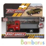 МАШИНА МЕТАЛЛ. ИНЕРЦ. ГРУЗОВИК, ОТКРЫВ. БОРТ В РУСС. КОР. 16*6*8СМ в кор.3*32шт | фото №0