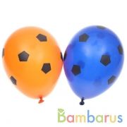 ШАРИК НАДУВНОЙ ШЕЛКОГРАФИЯ 12" ПАСТЕЛЬ  МЯЧИ ФУТБОЛЬНЫЕ УП-25ШТ | фото №0