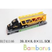 Автовоз инерц. с машинками 380 в пласт. в кор.2*48шт | фото №0