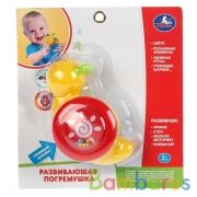 Каталка-погремушка "Умка" Улитка, цвет в ассорт. на блистере (русс. уп.) в кор.2*60шт | фото №0