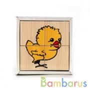 НАБОР ИЗ 4-Х КУБИКОВ "ЖИВОТНЫЕ" в кор.40наб | фото №0