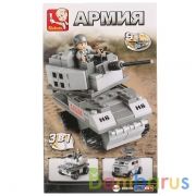 КОНСТРУКТОР ПЛАСТ. ВОЕННАЯ МАШИНА С ФИГУРКОЙ, 110ДЕТ. В РУСС. КОР. в кор.72шт | фото №0