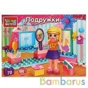 Конструктор комната девочки, 70 дет. Город мастеров в кор.2*40шт | фото №0