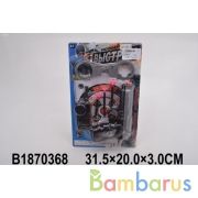 Набор полиция (пистолет+присоски+наручники+рация) на карт. (русс. уп.) в кор.2*96шт | фото №0