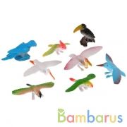 Игрушка пластизоль Играем Вместе птицы 4" асс. 8шт, в пак с хэд (русс. уп.) в кор.2*120шт | фото №0