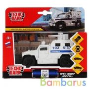 Машина металл Броневик ВОЛК 12см, открыв.двери, вращ. пушка, инерц. в кор. Технопарк в кор.2*24шт | фото №0