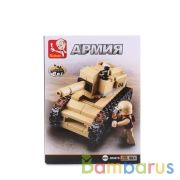 КОНСТРУКТОР ПЛАСТ. 8-В-1 ТАНК С ФИГУРКОЙ, 158ДЕТ. В РУСС. КОР. в кор.72шт | фото №0