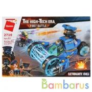 Конструктор пласт. робот-танк, с фигурками и аксесс., 277дет. в кор. в кор.18шт | фото №0