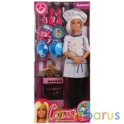 Кукла 29 см София повар, руки и ноги сгибаются, plus size, акс , в кор КАРАПУЗ в кор.24шт | фото №0