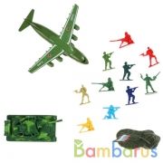Набор солдатиков, с самолетом, танком (инерц.) и аксесс. в пак. ТМ "ИГРАЕМ ВМЕСТЕ" в кор.2*72шт | фото №0