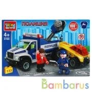 Группа ГАЗ конструктор газ садко ПОЛИЦЕЙСКИЙ ЭВАКУАТОР, 133 дет. Город мастеров в кор.2*18шт | фото №0