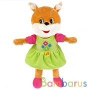 Игрушка мягкая ДРУЖИНИНА СТИХИ белочка, 22см, муз. чип, в пак. Мульти-пульти в кор.24шт | фото №0