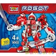 Игрушка конструктор "город мастеров"  робот, 103 дет., цвет в ассорт. в банке в кор.144шт. | фото №0